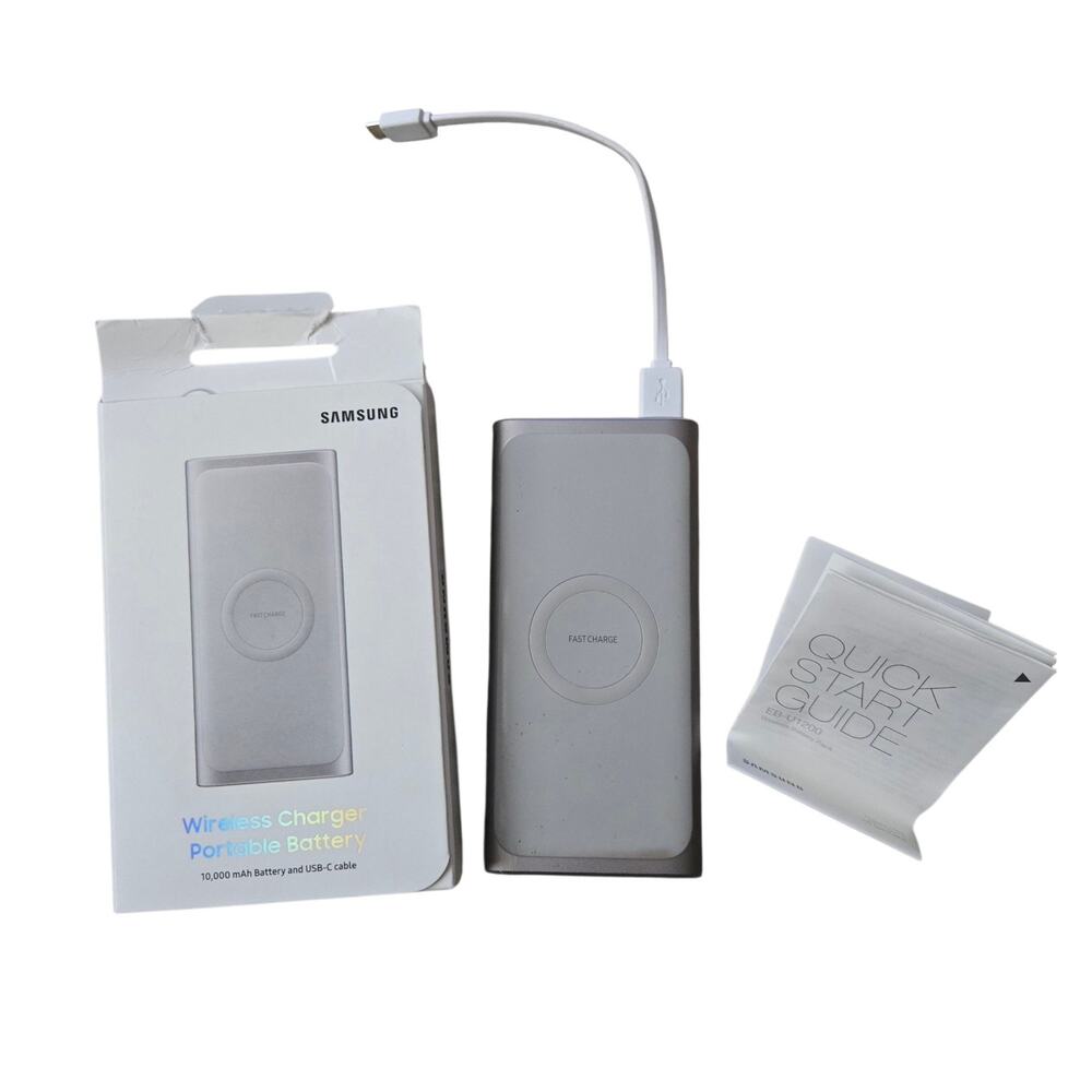Samsung 2-in-1 Portable Fast Charge Qi Wireless Charger Battery Pack 10000 mAh